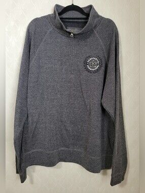 Camp David Vanderbilt Commodores 1/4 Zip Up Jacket size 2XL XXL Gray Black